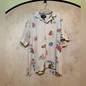 Malibu Beige Graphic Men's Shirt